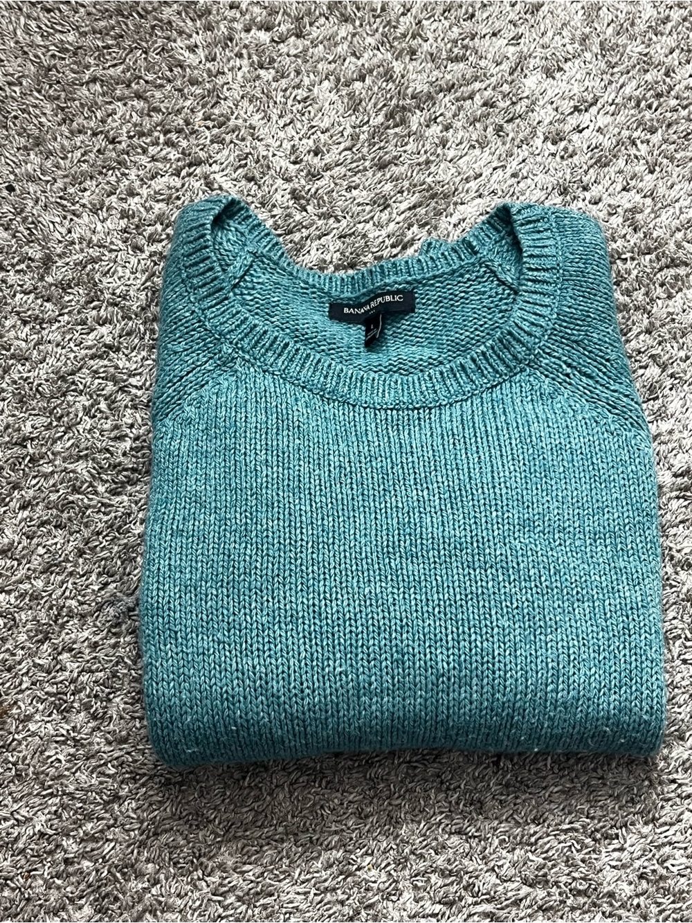Banana Republic Teal Crewneck Sweater - Women's